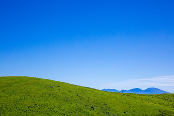 雲のない夏の高原