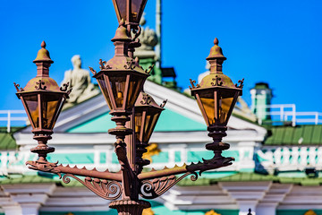 Fototapeta na wymiar Elements of architecture of St. Petersburg Russia.