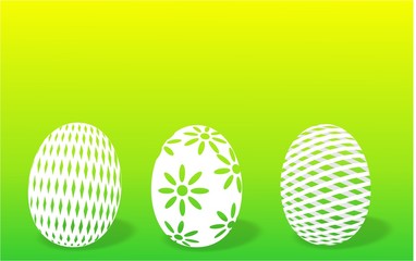 Ostereier abstrakt weiß neu