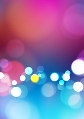 Blurred abstract colors background with bokeh light