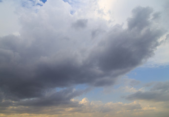 Clouds against blue sky as abstract background