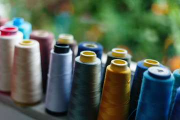 Multicolored sewing Spool