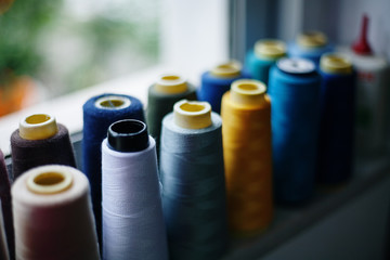Multicolored sewing Spool