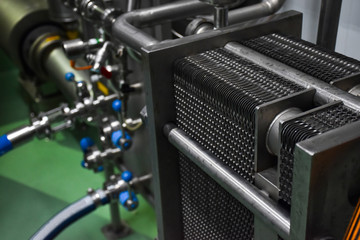 Cooling coil for beverage industry