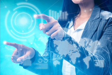 Digital technology concept