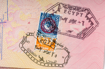 egypt visa border stamp