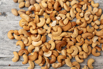 fried cashew close-up