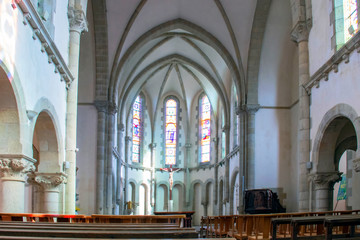 Fototapeta na wymiar Châteauneuf du Faou. Chœur de la chapelle Notre-Dame des Portes. Finistère. Bretagne 