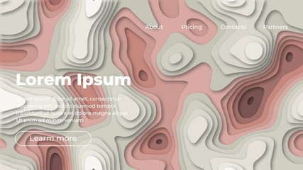 Colorful geometric background 09. Fluid shapes composition. Eps10 vector