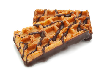 Belgian wafer with chocolate