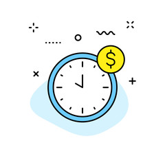 Business and Finance and Money web icons in line style. Money, dollar, infographic, banking. Vector illustration.