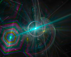 abstract digital fractal, fantasy 