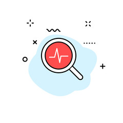 Medical and Health web icons in line style. Medicine and Health Care, RX, infographic. Vector illustration.