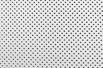 Car white leather interior.  Part of perforated leather car seat details. White Perforated leather...