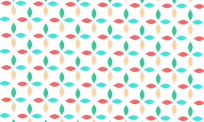 flat leaf and flower wallpaper, white abstract background