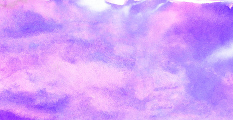 Beautiful ink effect grungy violet gradient water color artistic brush paint stain background....