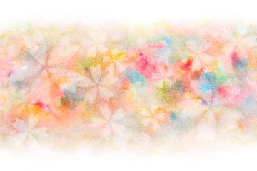 桜 花 春 カラフル 水彩 背景