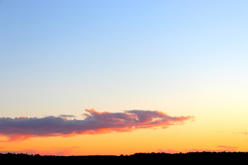 sunset in the mountains