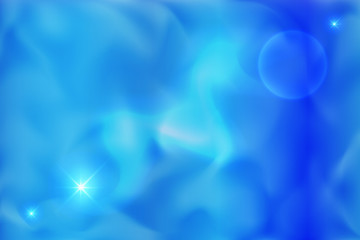 Soap Bubbles Pattern on Light Blue Soapy Water Background