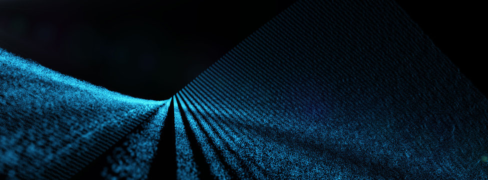 Abstract Blue Digital Background