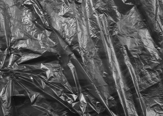 Black plastic bag texture and background