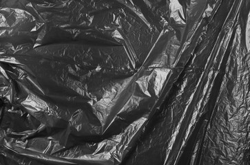 Black plastic bag texture and background