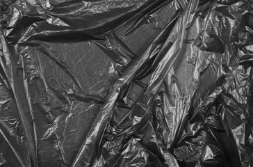Black plastic bag texture and background