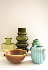 Skandinavian glass and pottery