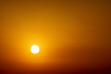 夕日