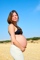 Beautiful pregnant woman
