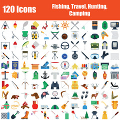 Fototapeta na wymiar Set of 120 icons