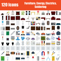 Obraz premium Set of 120 Icons