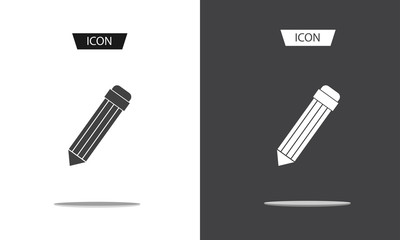 Pencil Icon Vector isolated on white background.