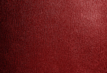 Leather with abstract pattern in red color.