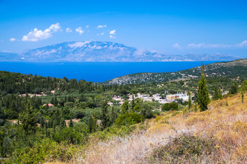 Fototapeta na wymiar Coastal summer landscape of Zakynthos