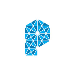Illustration logo from letter P logo design concept