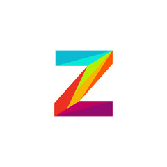 Modern and colorful from letter Z logo design concept