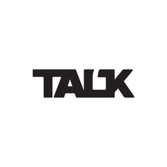 wordmak talk logo design concept