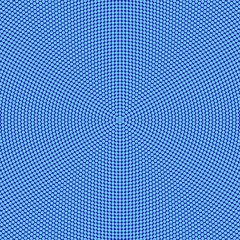 Abstract round circle pattern background - blue vector graphic from dots