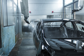 car painting conveyor automated