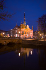 City hall of Old Town in Gdansk, Poland. 3 March 2019