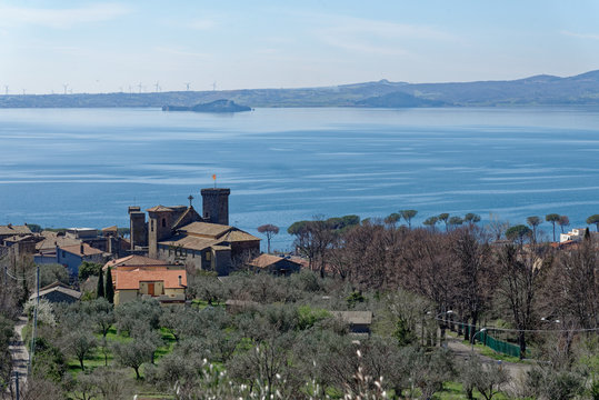 Bolsena Lake in Lazio, Italy