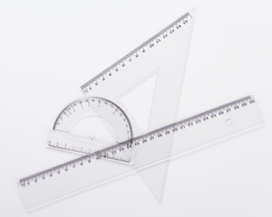 ruler metric at white background