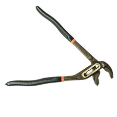 Adjustable wrench isolated on white background