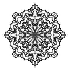 mandala flower illustration vector
