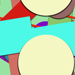 Flat material design - Creative vector trend seamless