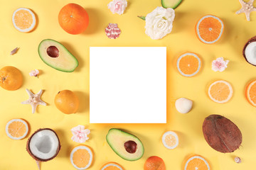 Citrus pattern background concept.