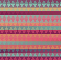 Multicolor geometric triangular low poly style. Gradient background.
