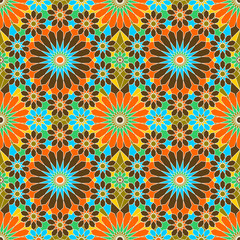 Fototapeta na wymiar Pattern Geometric Islamic Background Template Vector Art