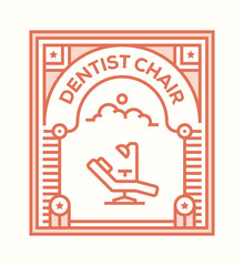 DENTIST CHAIR ICON CONCEPT